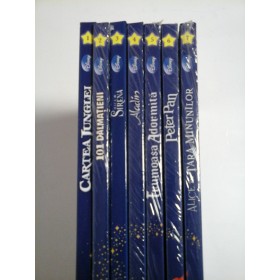 Colectia DISNEY  Clasic  - 7  Volume - CARTEA JUNGLEI / 101 DALMATIENI / MICA SIRENA / ALADIN / FRUMOASA ADORMITA / PETER PAN / ALICE IN TARA MINUNILOR 